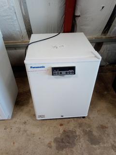 Panasonic Thermostatically Controlled Medicine/Vaccine Fridge. Model# SR-L6111W-PA, S/N 150601562. Note:  No Forklift On Site, Buyer Responsible For Loadout.