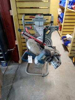 Bosch Portable Circular Miter Saw. 12" Blade. Model# GCM12SD, S/N 304001150. Note:  No Forklift On Site, Buyer Responsible For Loadout.