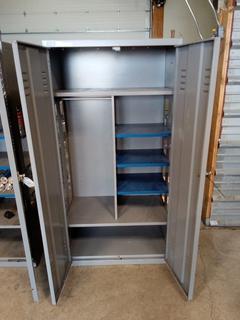 Storage Cabinet. 72"x21"x36". Note:  No Forklift On Site, Buyer Responsible For Loadout.