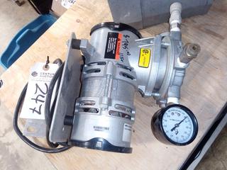 115V Air Pump, S/N 1008621557. Note:  No Forklift On Site, Buyer Responsible For Loadout.