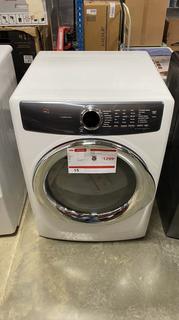 Electrolux 8.0 Cu.Ft. Front Load Electric Dryer With Perfect Steam, Model EFMC527UIW, SN 4D84119088 *Includes 1 Year Manufactures Warranty, Extended Warranty Can Be Purchased Through Harris Appliance & Furniture* 