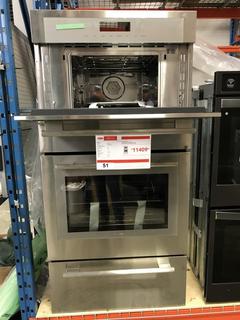 Thermador 30", 7.0 Cu.Ft. Built-In Triple Combination Wall Oven With Speed Oven, Model MEDMCW31WS, SN 990200045 *Includes 1 Year Manufactures Warranty, Extended Warranty Can Be Purchased Through Harris Appliance & Furniture*