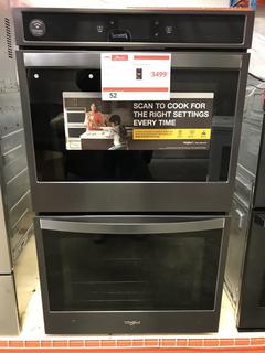Whirlpool 30", 10.0 Cu. Ft. Built-In Double Wall Oven, Model WOD77EC0HV, SN D82105793 *Includes 1 Year Manufactures Warranty, Extended Warranty Can Be Purchased Through Harris Appliance & Furniture* 