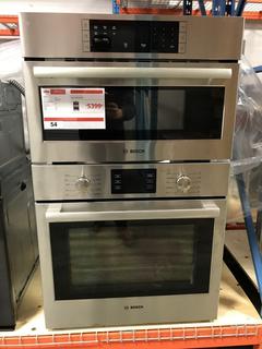 Bosch 30", 4.6 Cu.Ft. Built-In Combination Wall Oven With Convection, Model HBL57M52UC, SN 971100246 *Includes 1 Year Manufactures Warranty, Extended Warranty Can Be Purchased Through Harris Appliance & Furniture* 