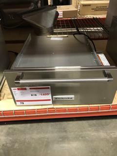 Kitchenaid 24" Warming Drawer, Model KOWT104ESS, SN D54109514 *Includes 1 Year Manufactures Warranty, Extended Warranty Can Be Purchased Through Harris Appliance & Furniture* 