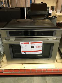 Jennair Euro Style Steam Oven, 24", Self Clean, Convection, 1.3 Cu.Ft Capacity, Stainless Steel, Model JBS7524BS, SN 712050551 *Includes 1 Year Manufactures Warranty, Extended Warranty Can Be Purchased Through Harris Appliance & Furniture* 