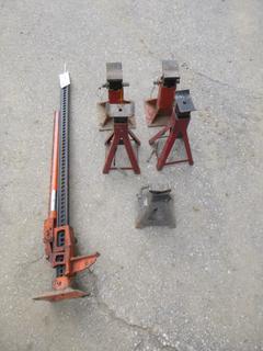 Qty Of Assorted Jack Stands C/w Jack-All