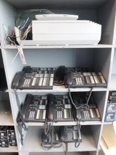 Qty Of Office Phones w/ Nortel Network Hub And Nortel Modular ICS