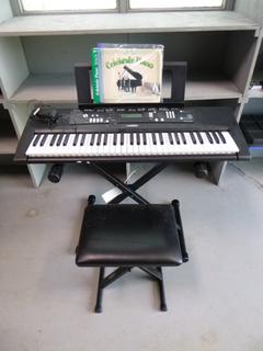Yamaha EZ-220 Digital Keyboard C/w Stand And Stool