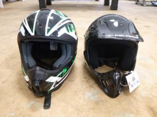 (1) Youth Medium And (1) Youth Large Dirt Bike Helmets