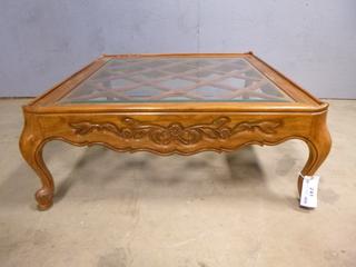 41in X 41in X 16 1/2in Wood Coffee Table