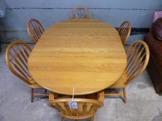 86in X 48in Dining Table C/w (6) Chairs