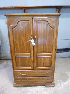 38 1/2in X 17 1/2in X 66 1/4in Dresser *Note: Missing Piece Of Base And (3) Handles*
