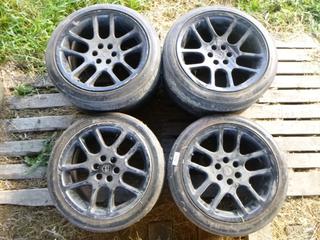 (2) 275/35 ZR18 And (2) 345/30 ZR19 Tires w/ Rims To Fit Dodge Viper *Note: Damaged*