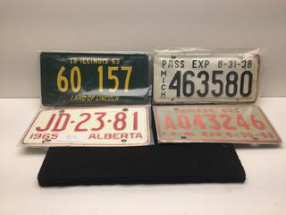 Qty Of (4) License Plates