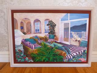43in X 31in "Living Room View" By Bika