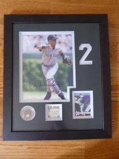 15in X 18in Authentic Signed Derek Jeter Picture C/w Yankees Authenic COA and Infield Dirt Medallion