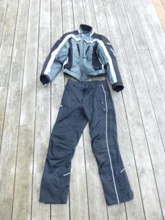 Olympia Moto Sports Size Large Coat And Size 32 Pants w/ 3M Scotchlite Reflective Material