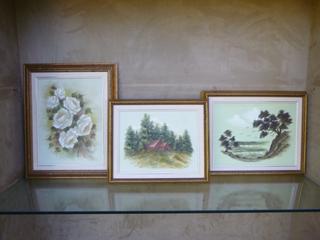 Qty Of (3) Framed Paintings By Surine
