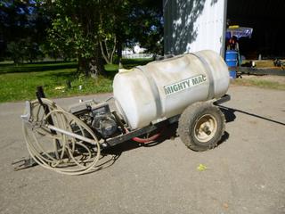 Mighty Mac PS350T/T-10 50Gal Tow Behind Sprayer C/w 3.5Hp Briggs And Stratton Engine