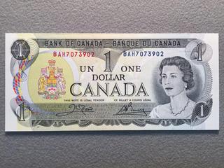 1973 Canada One Dollar Bill, S/N BAH7073902.