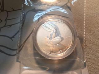 2015 Canada Twenty Dollar .9999 Fine Silver Coin, Bugs Bunny.