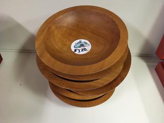 (6) Wooden Bowls.