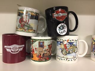 (5) Assorted Mugs.