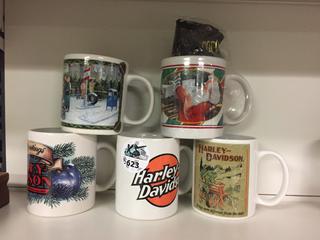 (5) Assorted Mugs.