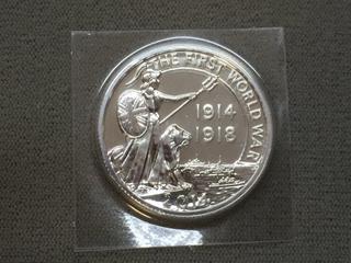 2014 UK Twenty Pound 1914-1918 First World War Commemorative Coin.