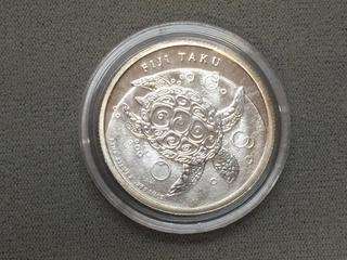 2013 Fiji 1/2 Ounce .999 Fine Silver One Dollar Coin.