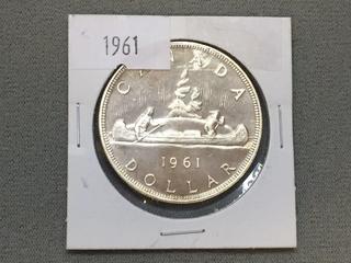 1961 Canada Silver Dollar.