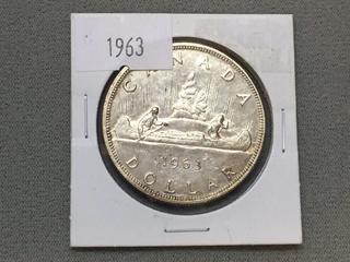 1963 Canada Silver Dollar.