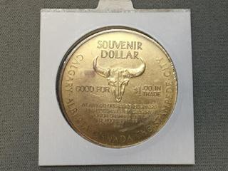 1965 Calgary Stampede Souvenir Dollar Coin.