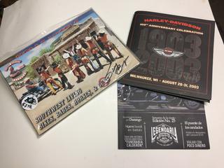 (3) Hells Angels Calendars & Harley Davidson 100th Anniversary Ticket Package.