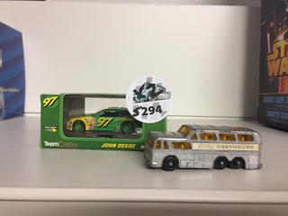 John Deere Race Car & Bus Toy.