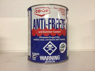 Empty Co-op Antifreeze & Summer Coolant Can.