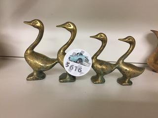 (4) Copper Ducks In a Row.