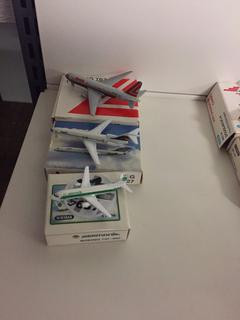 (3) Boeing Model Airplanes.