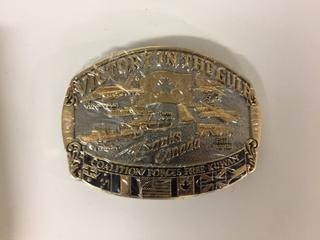 Victory in The Gulf Belt Buckle.