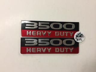 Dodge 3500 Heavy Duty Badge.