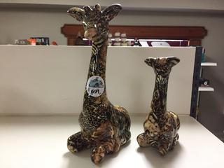 (2) Giraffe Decorations