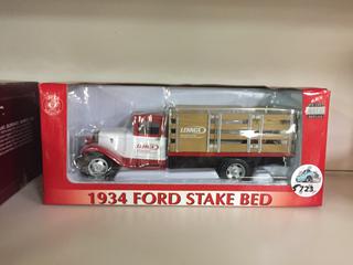 1934 Ford Stake Bed Die Cast Metal Replica.