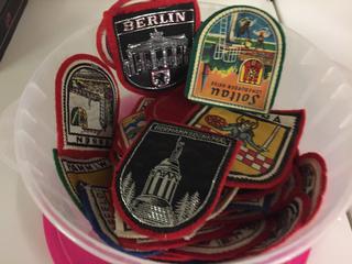 Assorted Sew on Badges from Around the world.