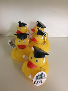 (5) Graduation Rubber Ducks.