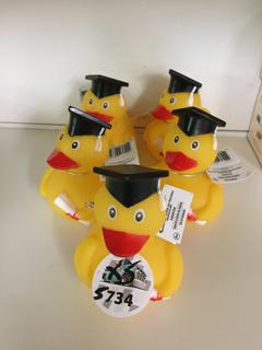 (5) Graduation Rubber Ducks.