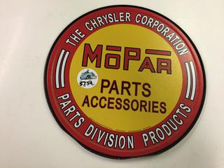 Mopar Chrysler Sign, 11 3/4".