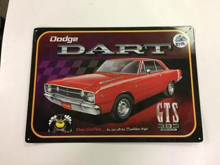 Dodge Dart Sign, 16 3/4" x 11 3/4".