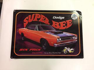 Dodge Super Bee Sign, 16 3/4" x 11 3/4".