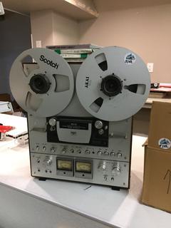 Scotch Akai Three-Motor/Double Capstan GX-650D Reel to Reel Tape Deck.